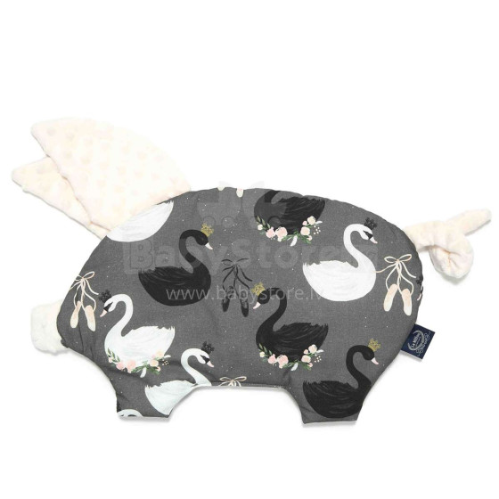 „La Millou“ kiaulės pagalvė „Magic Swan Ecru“. 95374 Aukščiausios kokybės pagalvė (30x45 cm)
