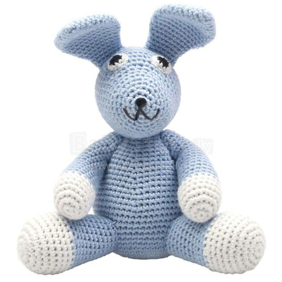 NatureZoo Teddy Bear Sir Rabbit Art.10084 Вязаная детская игрушка со звуковым эффектом