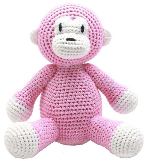 NatureZoo Teddy Bear Lady Monkey Art.10092 Вязаная детская игрушка со звуковым эффектом