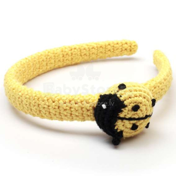 NatureZoo Hairbands Ladybug Art.90004 Вязаный ободок на голову из натурального бамбука