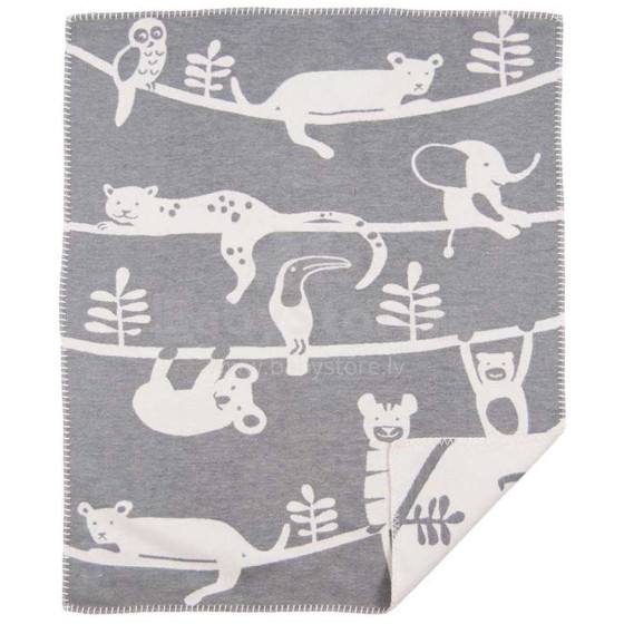 „Klippan of Sweden“ ekologiškos medvilnės menas. 261301 Natūralios medvilnės antklodė / antklodė vaikams, 70x90cm