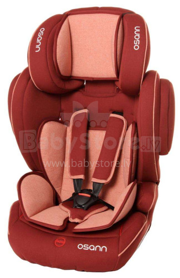 Osann Flux Isofix Red Melange Art.102-138-235  Bērnu autokrēsliņš (9-36 kg)