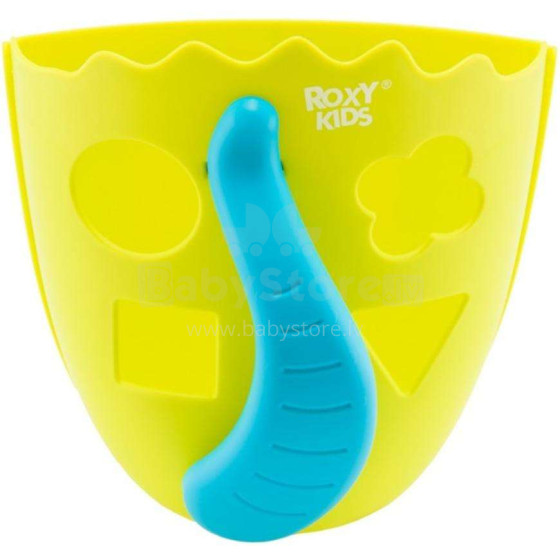 Roxy Kids Dino Roxy Holder Green Art.RTH-001 Кувшин для собирания и хранения игрушек в ванной