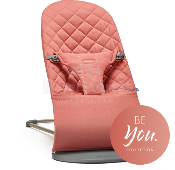 Babybjorn Bliss Bouncer Balance Terracotta Pink Cotton  Art.006035 Šūpuļkrēsliņš