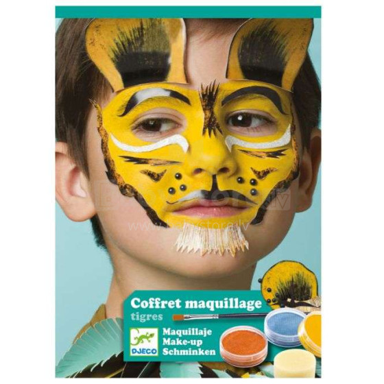 Djeco Make up Art.DJ09203 Krāsas sejas apgleznošanai Tīģeris