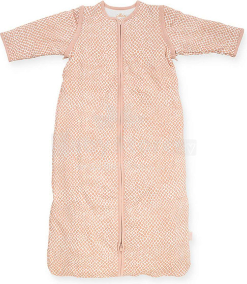 Jollein With Removable Sleeves Art.016-542-65344 Snake Pale Pink - kokvilnas guļammaisiņš ar rokām 110cm