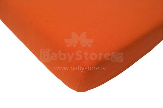 Jollein Cotton Orange Art.510_0034 palags ar gumiju 60x120cm