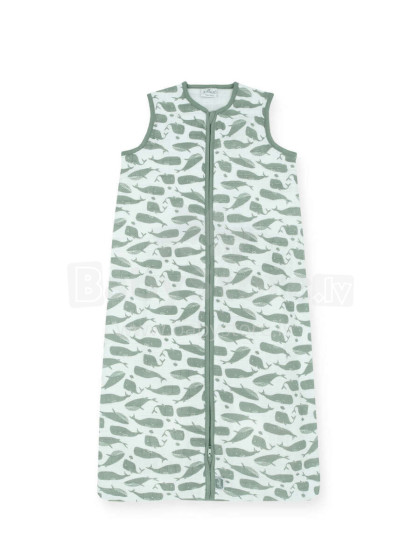 Jollein Muslin Whales Ash Green Art.048-510-65362 - детский спальный мешок 70см