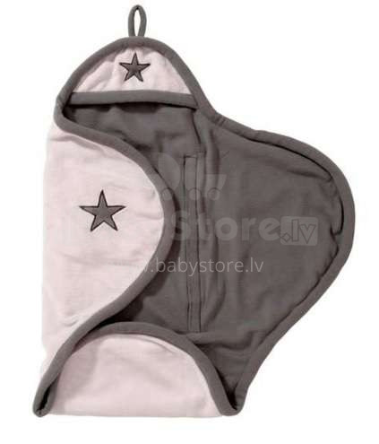 Jollein Wrap Fleece Star Grey Art.032-566-64977 Flīsa ietinamā sedziņa 100x105cm
