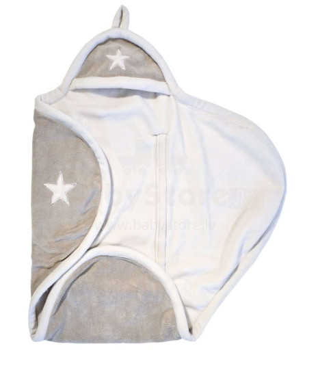 Jollein Wrap Fleece Star Sand Art.032-566-64989 Flīsa ietinamā sedziņa 100x105cm