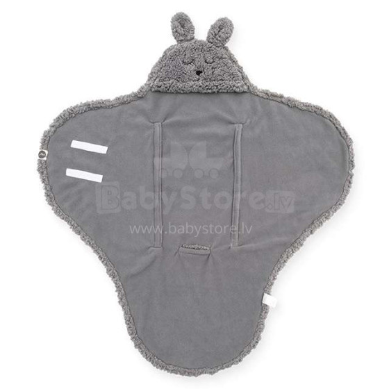 „Jollein Wrap Bunny Storm Grey Art.032-566-65332“ vilnonė antklodė 100x105cm