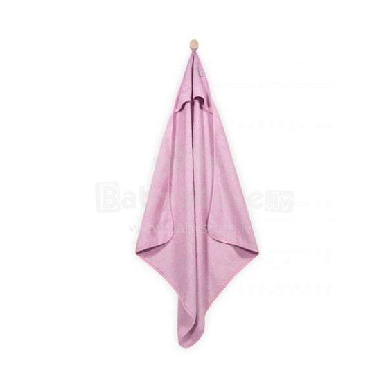 Jollein Bathcape Light Pink  Art.534-514-00086  Bērnu Dvielis ar kapuci 80x80 cm