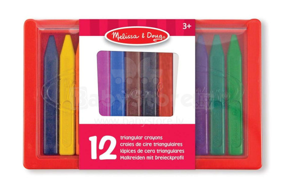 Melissa&Doug 12 Crayons Art.14135   цветные мелки 12 шт.
