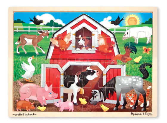 Melissa&Doug Jigsaw Puzzles Buddies Art.19061  Деревянный развивающий пазл