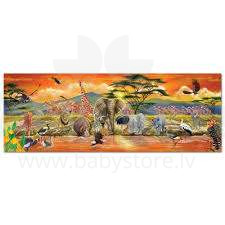 Melissa&Doug Floor Puzzle Safari Art.12873 Напольный  коврик пазл (100 шт.)