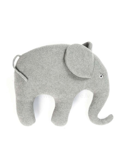 Smallstuff Knitted Cushion Grey Elephant Art.40044-1  Dekoratīvais spilvens 100% kokvilna