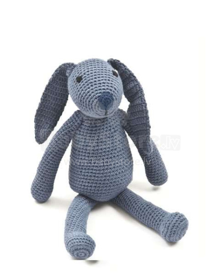 Smallstuff Teddy Rabbit Art.40050-04  Вязаная детская игрушка из натурального бамбука,36см