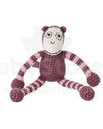 Smallstuff  Crochet Monkey Art.40031-08  Mīkstā adīta rotaļlieta no dabiska bambusa,20cm