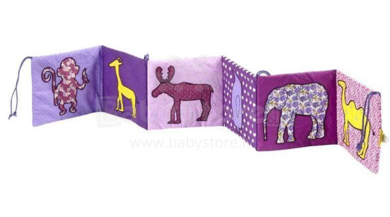 Smallstuff  Fabric Book Animals Art.40033-02 Развивающая книжка-бампер