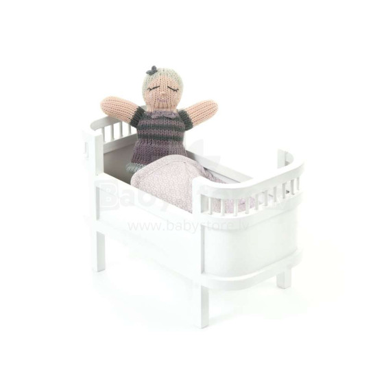 Lėlių lova „Rosalline“, lova lėlėms su patalynės užvalkalais