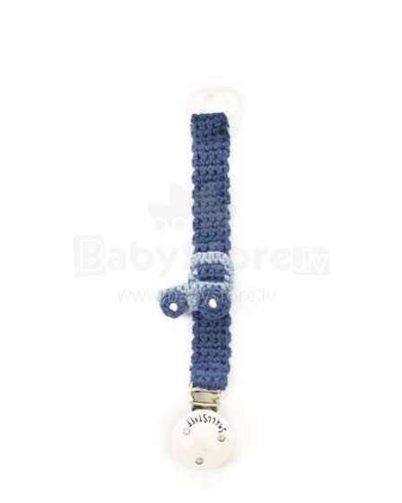 Smallstuff Crochet Art.42001-08 Вязаная клипса для детской пустышки из натурального бамбука