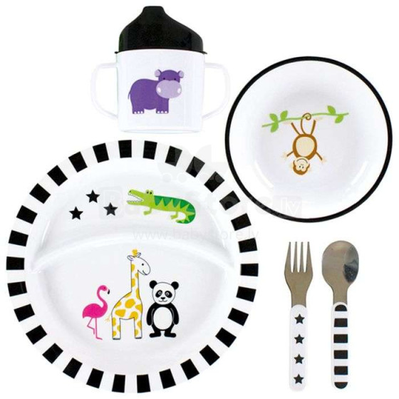 JaBaDaBaDo Dinnerware Safari Art.E4020  Набор детской посуды