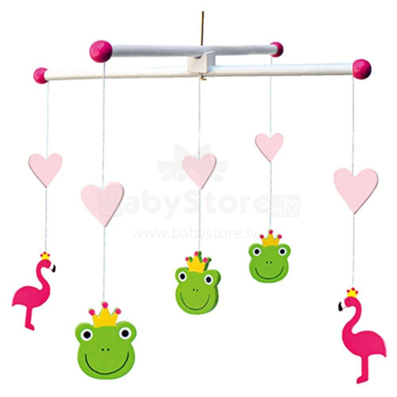 JaBaDaBaDo Mobile Frog Art.K8031  Деревянная подвесная  игрушка в детскую коляску/кроватку