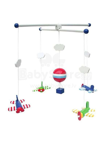 JaBaDaBaDo Mobile Airplane Art.T220  Bērnu koka piekarināmā  rotaļlieta bērnu ratos/gultai