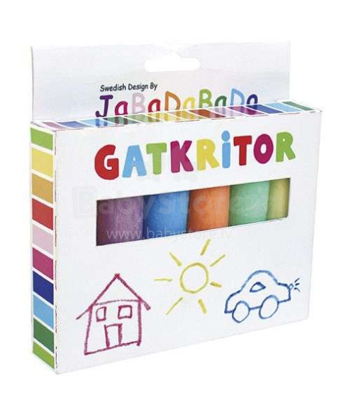 JaBaDaBaDo Chalks Art.R15052 цветные  мелки - упаковка 6 шт.