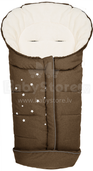 Fillikid Art.3010-27 Barodino Brown Melange Baby Sleeping Bag Спальный Мешок с Терморегуляцией 100х50