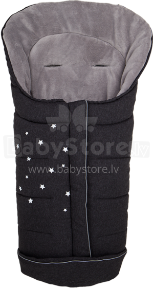 Fillikid Art.3010-96 Barodino tamsiai pilka melange kūdikių miegmaišis žieminis šiltas miegmaišis 100х50