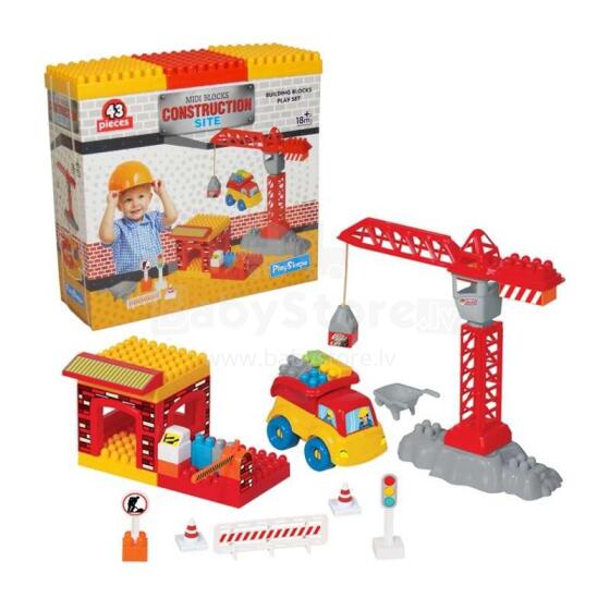Gerardo žaislų menas. 0316/8 „Construction Midi Set Constructor“, 43 det.