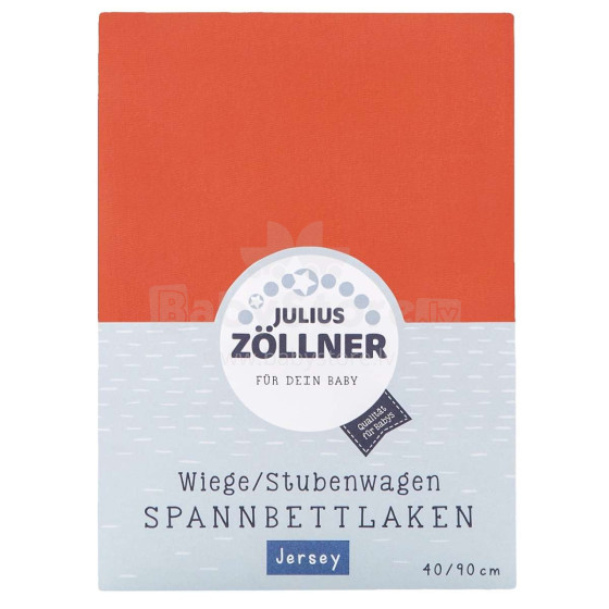 Julius Zöllner Jersey Koralle Art.8330047710 Простынь с резинкой для колыбели 90x40см