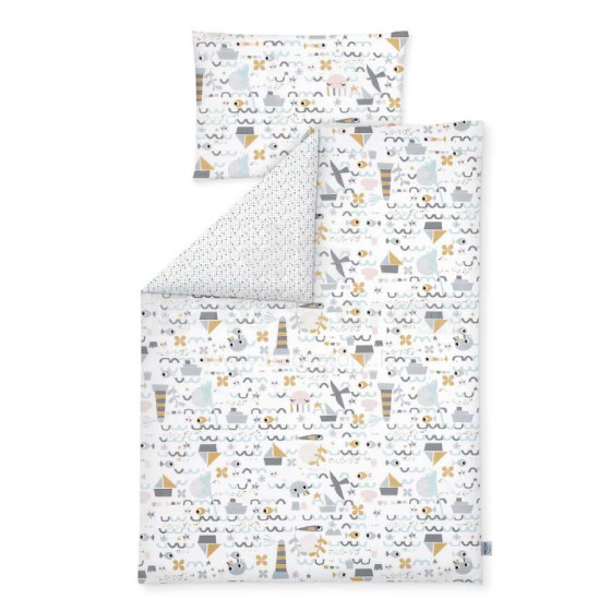 Julius Zollner medūzos 85511119100 viršutinė paklodė + pagalvės užvalkalas 100x135 / 40x60 cm