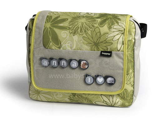 Tag Bag Flower Power  Модная сумка с прикрепляемыми значками Hoppop