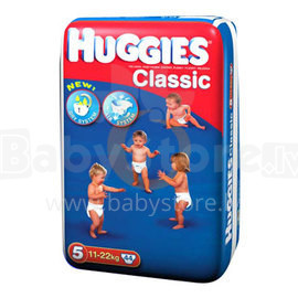 „Huggies Classic JUMBO PACK“ 5 dydis