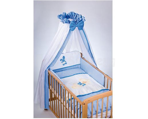 Puchatek Blue 8676 Тюлевый балдахин для детской кроватки