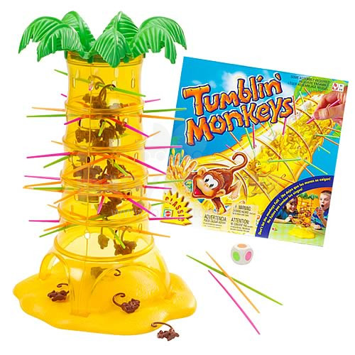 „Mattel“ menas.52563 „Tumblin 'Monkeys“ stalo žaidimas Šuolinančios beždžionės