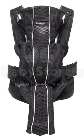 „BabyBjörn Synergy [Black] 2010“ (3,5–11 kg) kengūros krepšys su specialia nugaros atrama