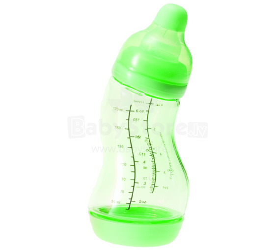 Difrax S-formas pudelīte 170 ml green Art.705