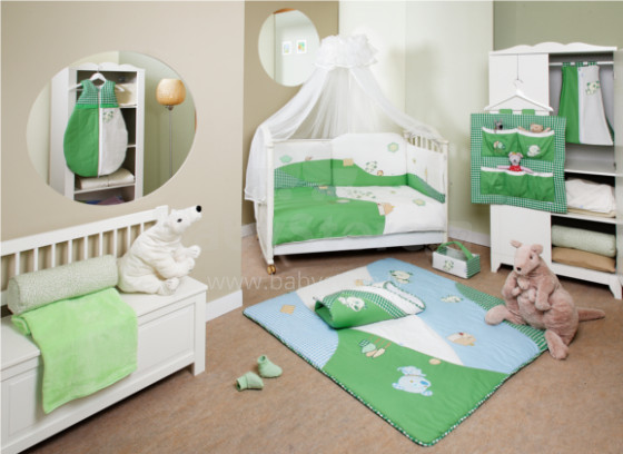 FERETTI - Bērnu gultas veļas komplekts 'Dogs Green Prestige' TERZETTO 3