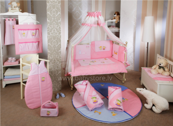 FERETTI - FERETTI - Bērnu gultas veļas komplekts 'Juliet Pink Prestige'  SESTETTO LONG 6L 