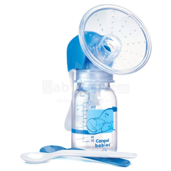Canpol Babies 55/300 Premium Komplekts Manuālais piena pumpis / laktators ar silikona uzgali
