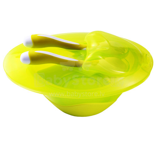 BabyOno 1026 A bowl with a spoon and a fork