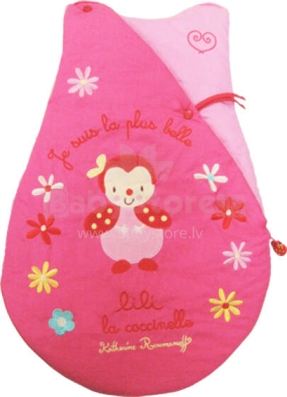 „Babycalin Katherine Roumanoff“ kolekcija „Lili Coccinelle“ - 2012 m. Vaikiškas medvilninis miegmaišis ROU401101