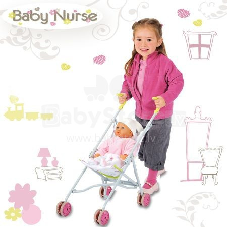 SMOBY - Leļļu ratiņi Smoby Baby Nurse 024392