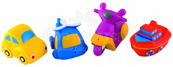 Canpol Babies 2/996 vonios žaislai automobiliui 4vnt. įskaitant