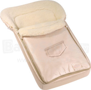 Womar №7-30250 Light Beige Спальный мешок на натуральной овчинке для коляски
