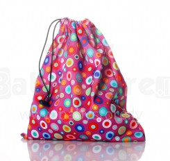 BabyBamboo Purple Bubble  Wet Bag  Ūdensnecaurlaidīga soma izmantotām autiņbiksītēm (rozā)