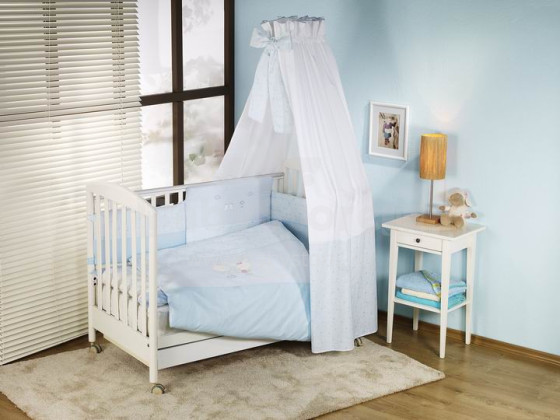 NINO-ESPANA  Bērnu gultas veļas kokvilnas komplekts 'El Amor Blue' - 5
